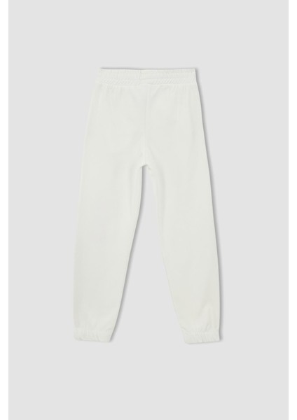 Kız Çocuk Ayıcık Baskılı Jogger Standart Fit Eşofman Alt X1279A622SP