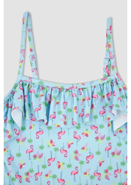 Kız Çocuk Çiçekli Askılı Mayo X4989A622SM fiyatları