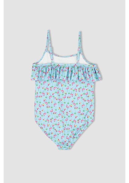 Kız Çocuk Çiçekli Askılı Mayo X4989A622SM modelleri