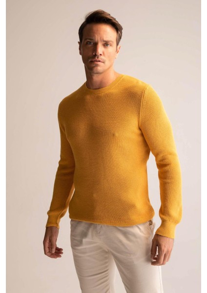 Regular Fit Bisiklet Yaka Triko Kazak U5140AZ22WN