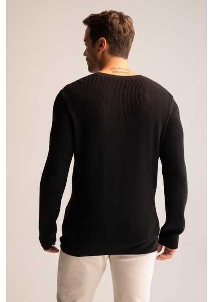 Regular Fit Bisiklet Yaka Triko Kazak U5140AZ22WN