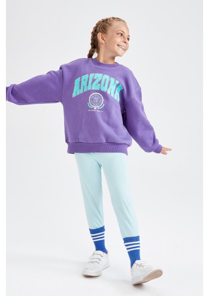 Kız Çocuk Slim Fit Basic Kapri Boy Tayt J0128A622SM fiyatları