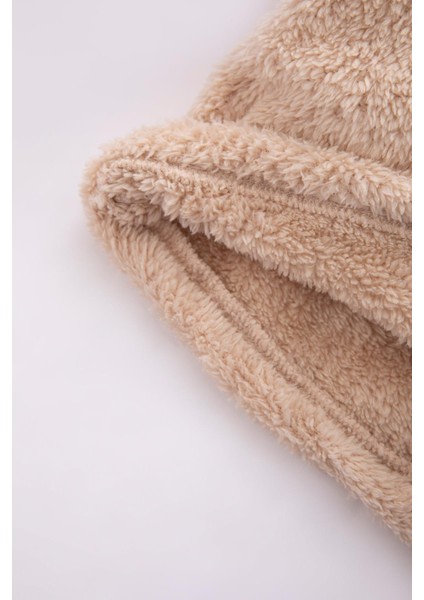 Erkek Bebek Nakışlı Bisiklet Yaka Pelüş Pijama Takım Y4060A222WN