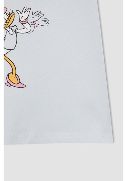 Kız Çocuk Mickey Mouse Kısa Kollu Pamuklu Tişört W8440A622SM
