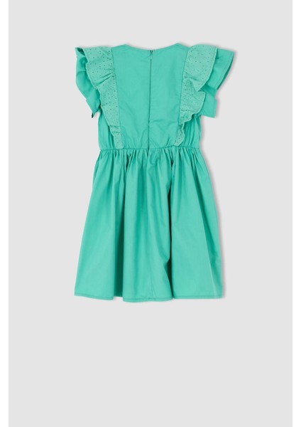 Kız Çocuk Kısa Kollu Poplin Elbise X7631A622SM fiyatları