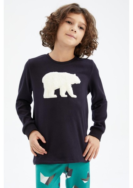 Erkek Çocuk Regular Fit Termal Pijama Takımı Y6936A622CW
