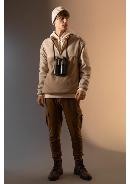 Relax Fit Yarım Fermuarlı Dik Yaka Sweatshirt Y9622AZ22WN