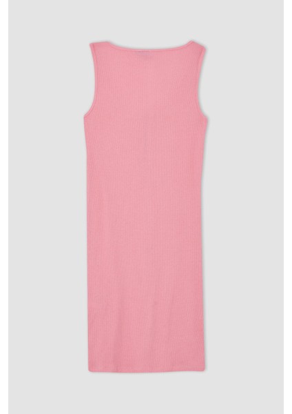 Regular Fit Askılı Yarım Fermuarlı Yazlık Mini Elbise Z2313AZ22SM