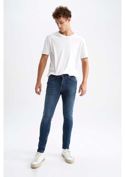 Super Skinny Ekstra Dar Kalıp Normal Bel Ekstra Dar Paça Jean Pantolon Y1454AZ22AU indirimleri
