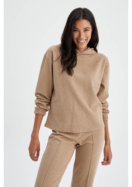 Regular Fit Kapüşonlu Sweatshirt V5687AZ22AU