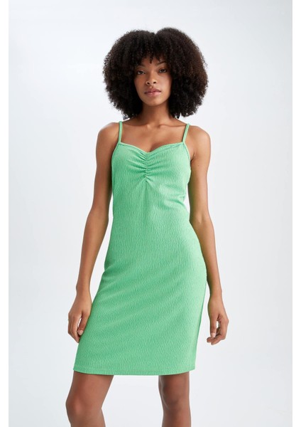 Bodycon Askılı Midi Örme Elbise Y3257AZ22SM fiyatları