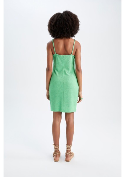 Bodycon Askılı Midi Örme Elbise Y3257AZ22SM modelleri