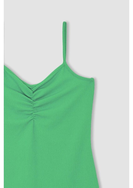 Bodycon Askılı Midi Örme Elbise Y3257AZ22SM indirimleri