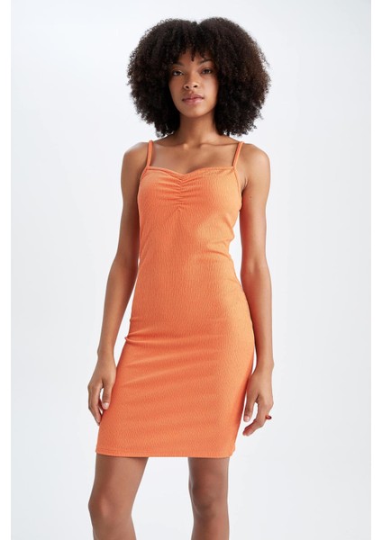 Bodycon Askılı Midi Örme Elbise Y3257AZ22SM fiyatları