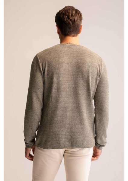 Regular Fit Bisiklet Yaka Triko Kazak Y0605AZ22AU