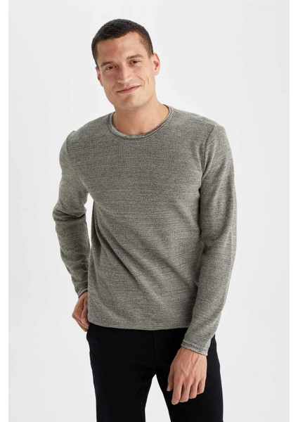 Regular Fit Bisiklet Yaka Triko Kazak Y0605AZ22AU