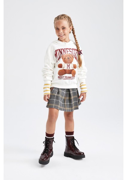 Kız Çocuk Bisiklet Yaka Sweatshirt X9663A622AU