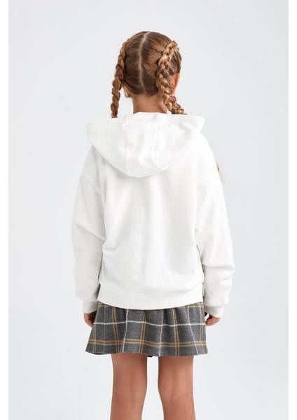 Kız Çocuk Bisiklet Yaka Sweatshirt X9663A622AU