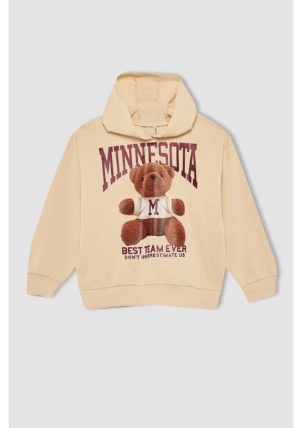 Kız Çocuk Bisiklet Yaka Sweatshirt X9663A622AU