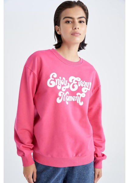 Regular Fit Bisiklet Yaka Sweatshirt Y1249AZ22WN