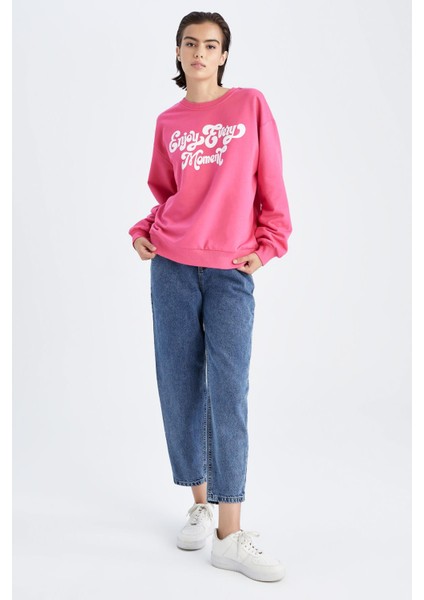 Regular Fit Bisiklet Yaka Sweatshirt Y1249AZ22WN