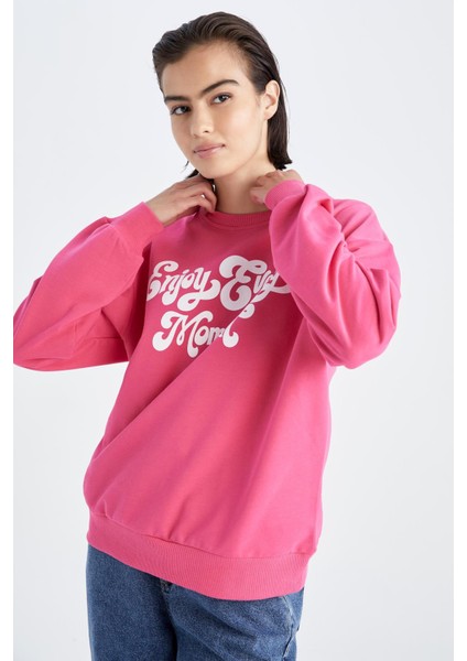 Regular Fit Bisiklet Yaka Sweatshirt Y1249AZ22WN