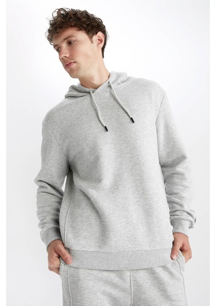 Fit Standart Fit Kapüşonlu Sweatshirt Y2281AZ22AU fırsatları