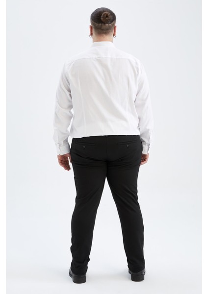 Modern Fit Dokulu Uzun Kollu Gömlek R4352AZ22AU