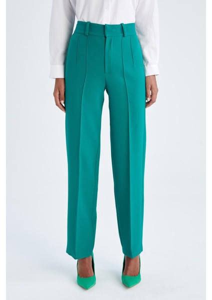 Straight Fit Yüksek Bel Geniş Paça Cepli Pantolon Y3501AZ22AU indirimleri