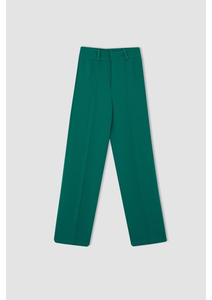 Straight Fit Yüksek Bel Geniş Paça Cepli Pantolon Y3501AZ22AU