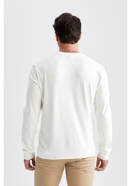 Modern Fit Bisiklet Yaka Sweatshirt Y4432AZ22AU