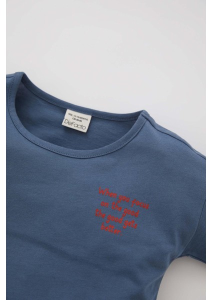 Erkek Bebek Baskılı Kısa Kollu Tişört Şort 2'li Takım Y6485A222SM modelleri