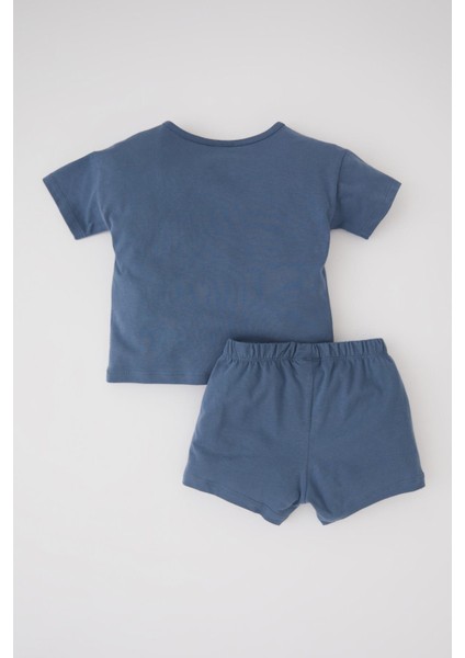 Erkek Bebek Baskılı Kısa Kollu Tişört Şort 2'li Takım Y6485A222SM indirimleri
