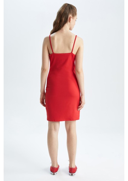 Bodycon Basic Askılı Mini Elbise Y4822AZ22SM indirimleri