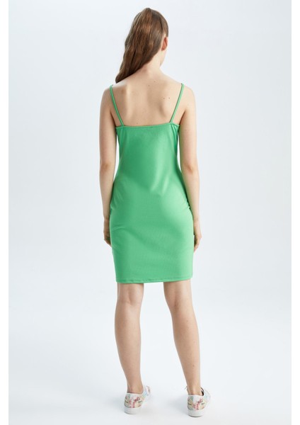 Bodycon Basic İp Askılı Mini Elbise Y4822AZ22SM indirimleri