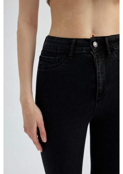 Jeggnig Super Skinny Fit Yüksek Bel Dar Paça Jean Pantolon Y2909AZ23SP
