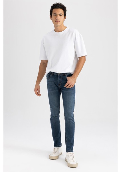 Carlo Skinny Fit Ekstra Dar Kalıp Normal Bel Ekstra Dar Paça Jean Pantolon Z3297AZ23SP