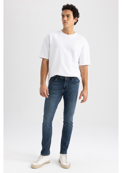 Carlo Skinny Fit Ekstra Dar Kalıp Normal Bel Ekstra Dar Paça Jean Pantolon Z3297AZ23SP