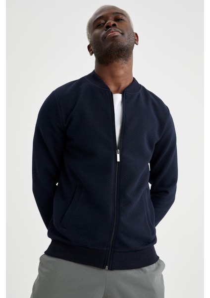 Slim Fit Kolej Yaka Bomber Mont T4548AZ21SP