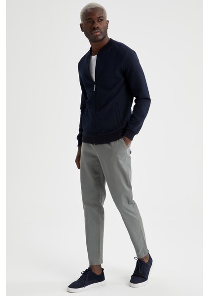 Slim Fit Kolej Yaka Bomber Mont T4548AZ21SP