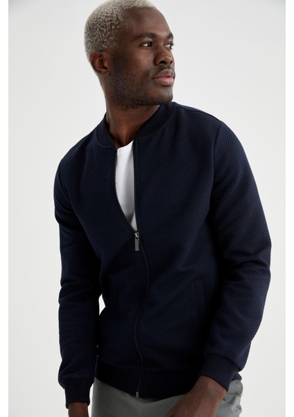 Slim Fit Kolej Yaka Bomber Mont T4548AZ21SP