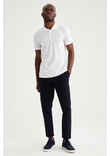 Slim Fit Polo Yaka Desenli Kısa Kollu Tişört N6296AZ21SM fiyatları