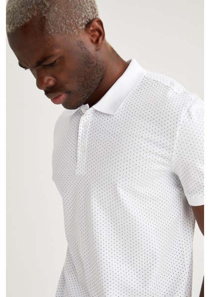 Slim Fit Polo Yaka Desenli Kısa Kollu Tişört N6296AZ21SM modelleri