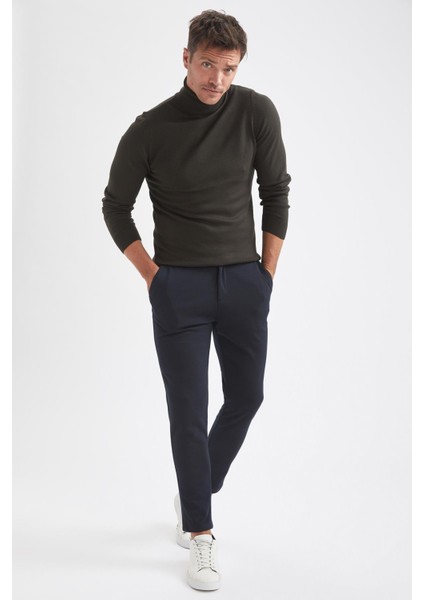 Slim Fit Balıkçı Yaka Triko Kazak R1124AZ21WN