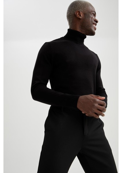 Slim Fit Balıkçı Yaka Triko Kazak R1124AZ21WN indirimleri