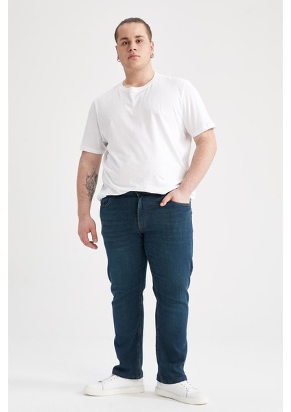Büyük Beden Sergio Regular Fit Normal Bel Boru Paça Jean Pantolon R9026AZ22SP fiyatları