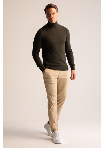 Slim Fit Balıkçı Yaka Triko Kazak R1124AZ22WN fiyatları