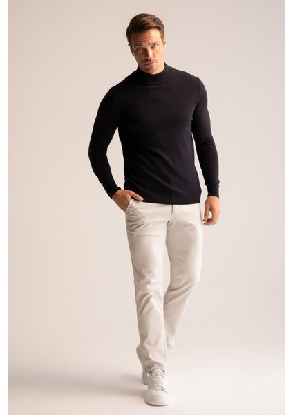 Slim Fit Yarım Balıkçı Yaka Triko Kazak R1127AZ22WN