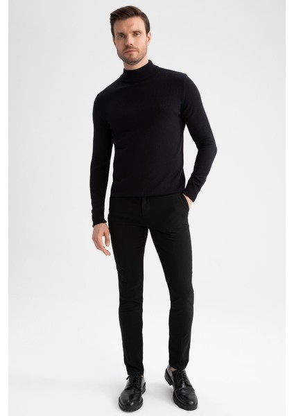 Slim Fit Yarım Balıkçı Yaka Triko Kazak R1127AZ22WN