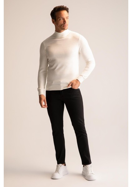 Slim Fit Yarım Balıkçı Yaka Triko Kazak R1127AZ22WN fiyatları